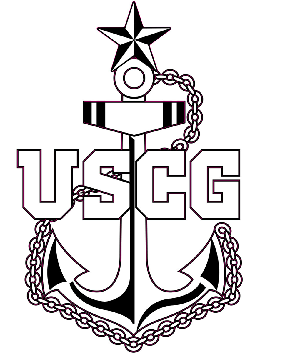 U.S. Military Coast Guard Vinyl Decal 3 inches Tall