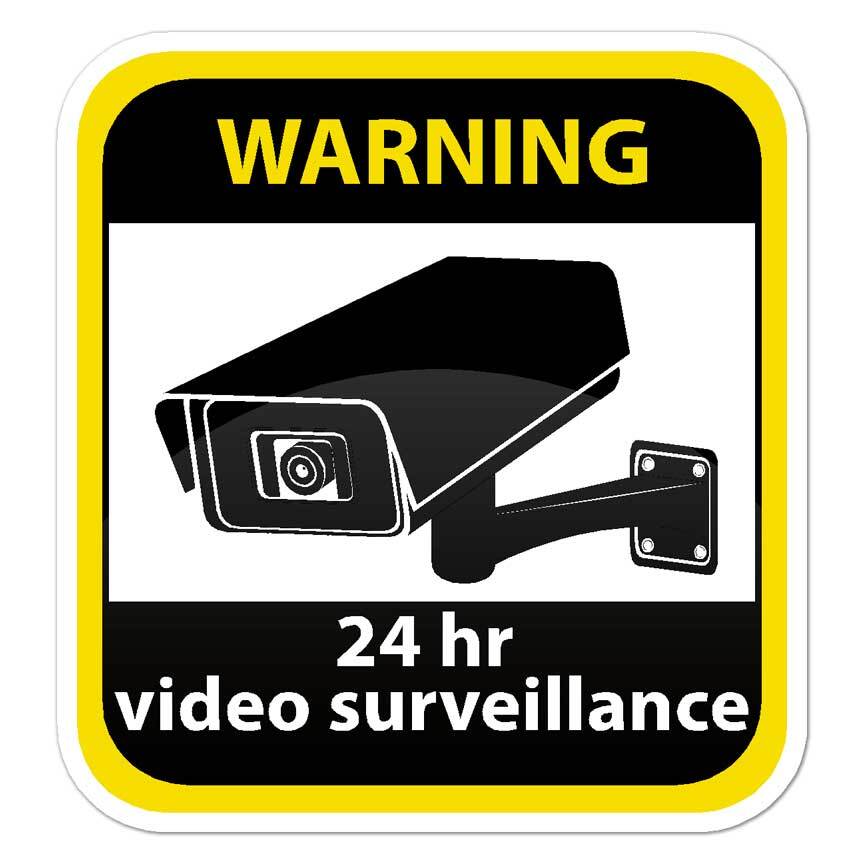 24 Hour Surveillance, Vinyl Decal Sticker, Indoor Outdoor, 3 Sizes, #7677