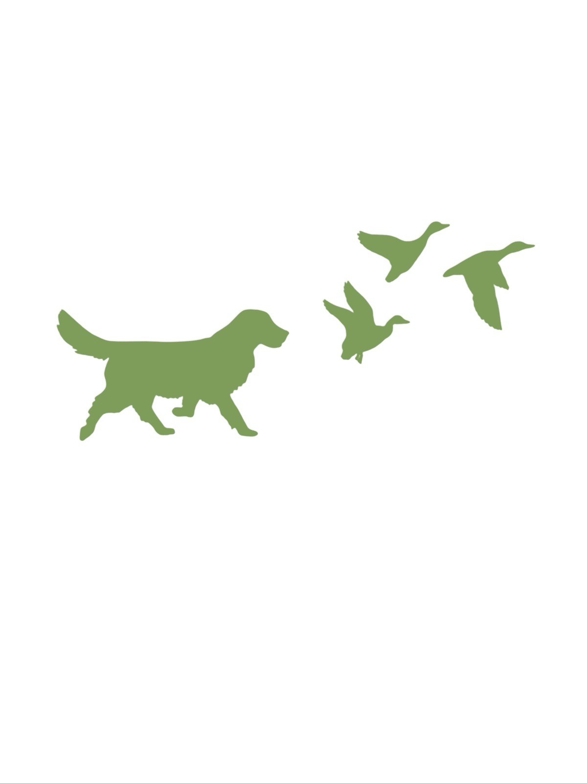 Golden retriever + 3 ducks Decal for car Windows Laptops most Smooth Surfaces