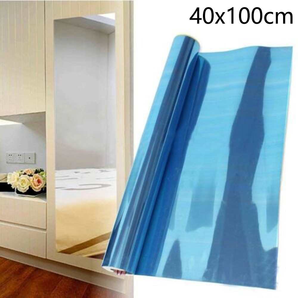 DIY Rectangle Mirror Wall Sticker for Bathroom Enhance Your Decor 100 200CM
