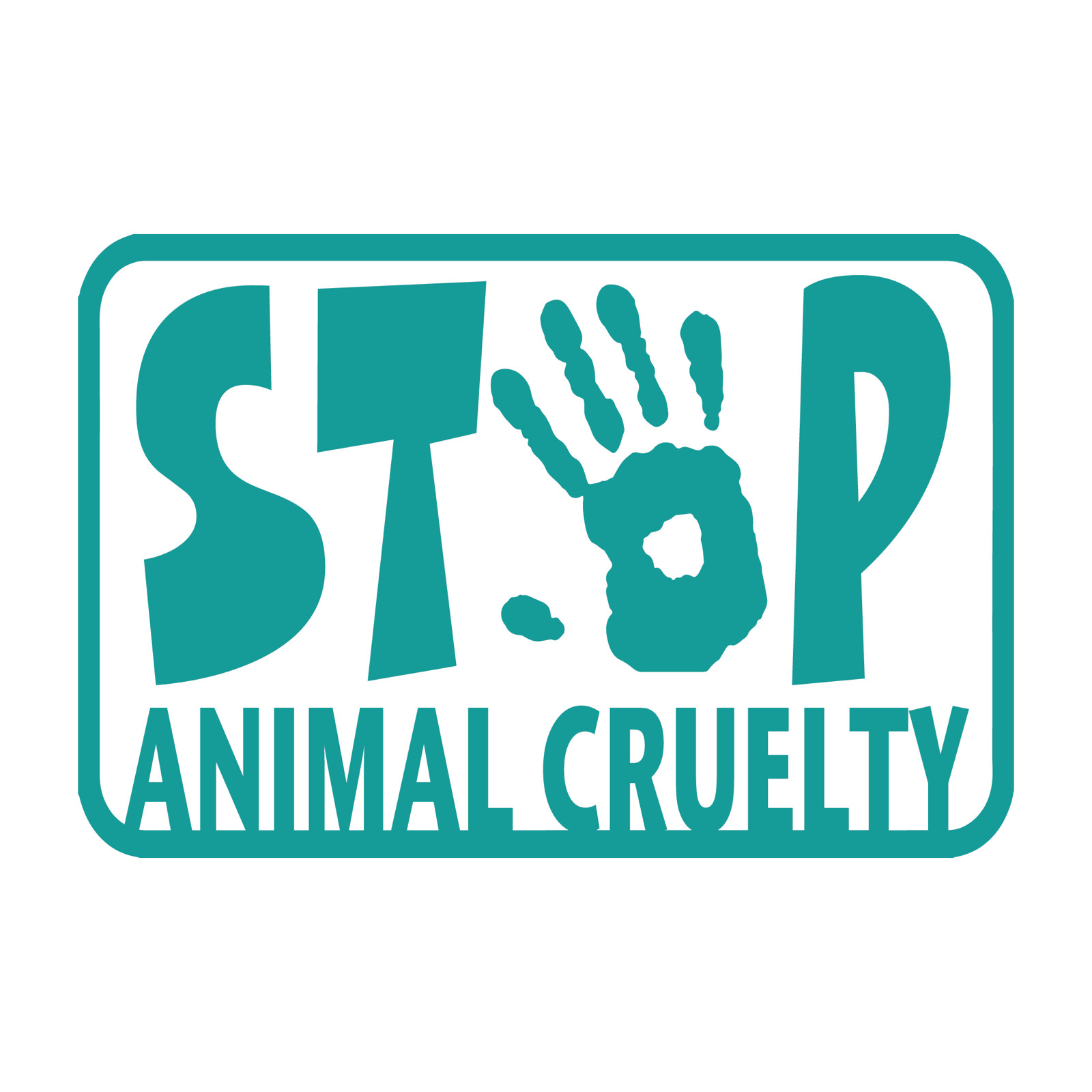 Stop Animal Cruelty Die cut decals Made In USA Multiple Colors Fast shipping!