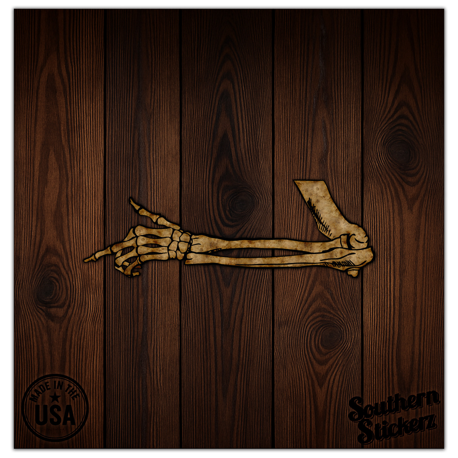 Skeleton Arm Bones – Vinyl Decal Sticker – Car Window Laptop – ebn8265