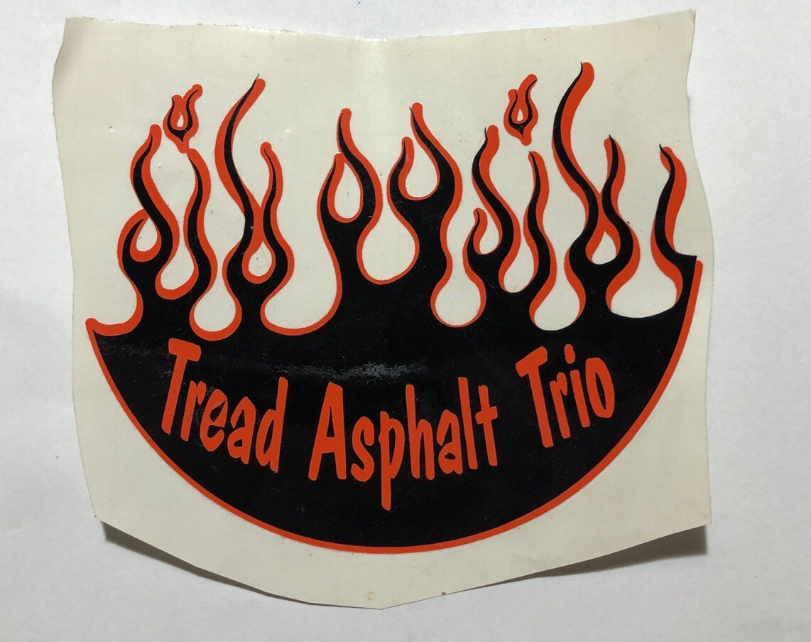 Vintage Tread Asphalt Trio Sticker