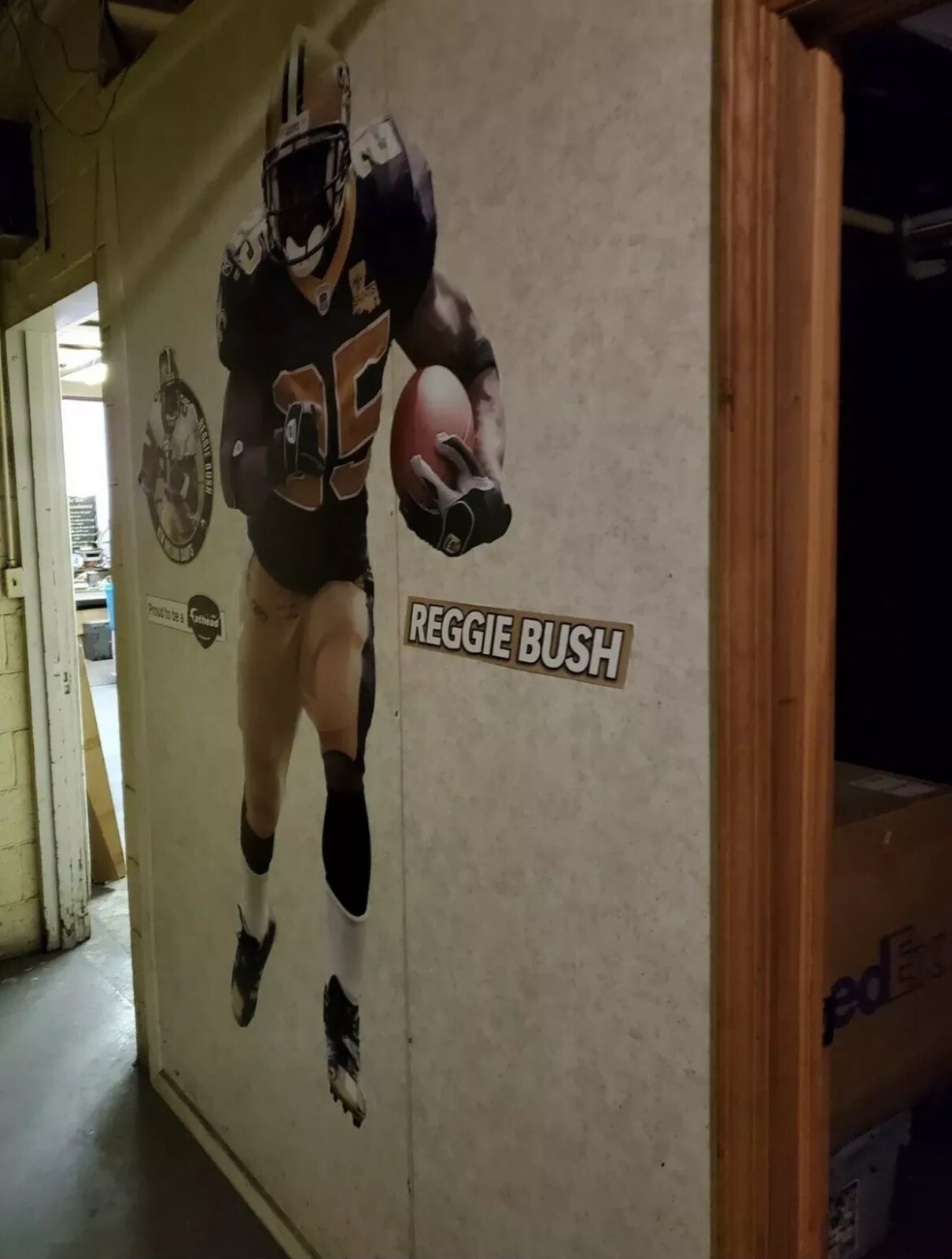 NFL Reggie Bush New Orleans Saints Fathead wall decal 