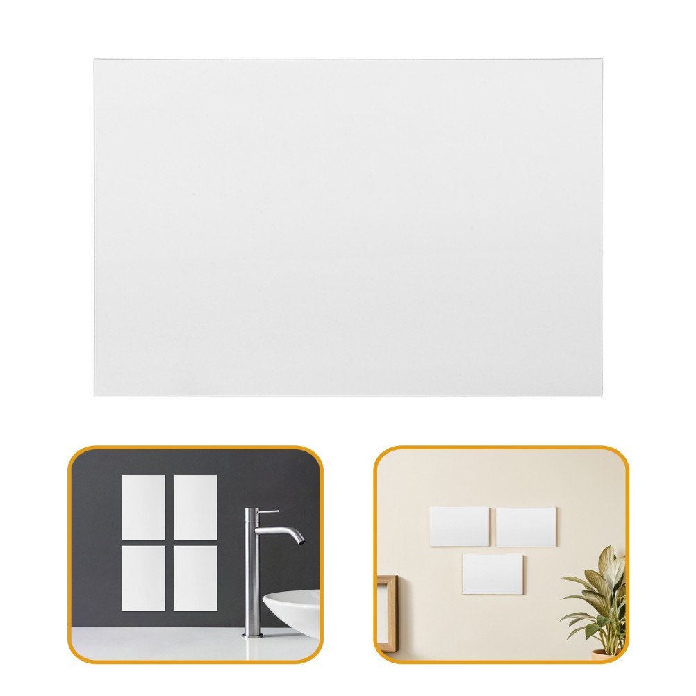10 Pcs Self-adhesive Reflector Mirror Decorative Sticker Wall Decals