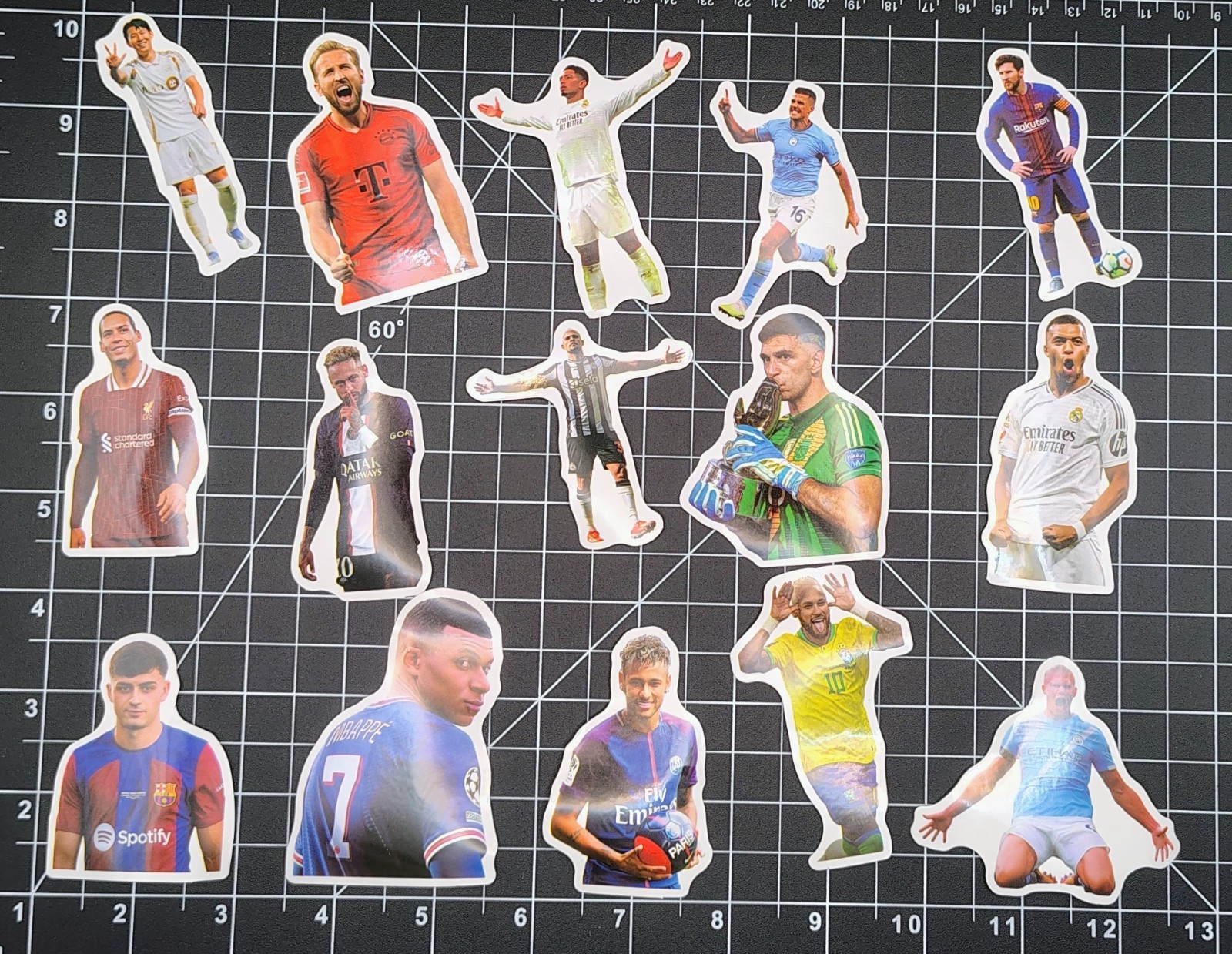 50 Pack World Soccer Star Stickers Vinyl Decals Football Legend Athlete Goal Lot