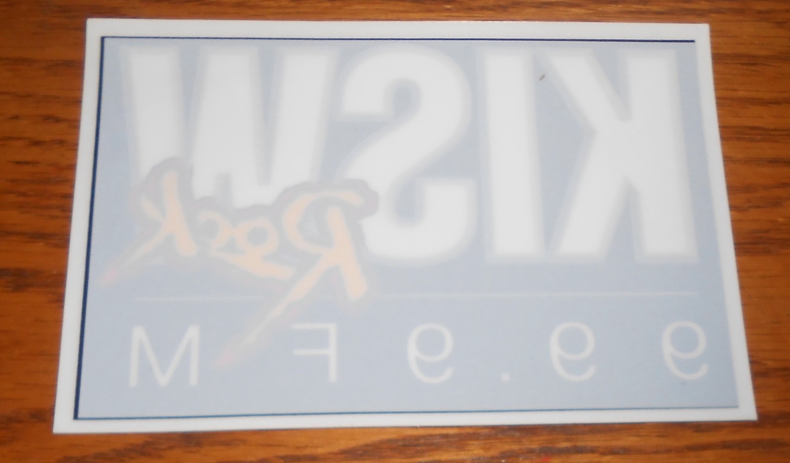 KISW Rock 99.9 FM Window Cling 5×3.5 Radio Station