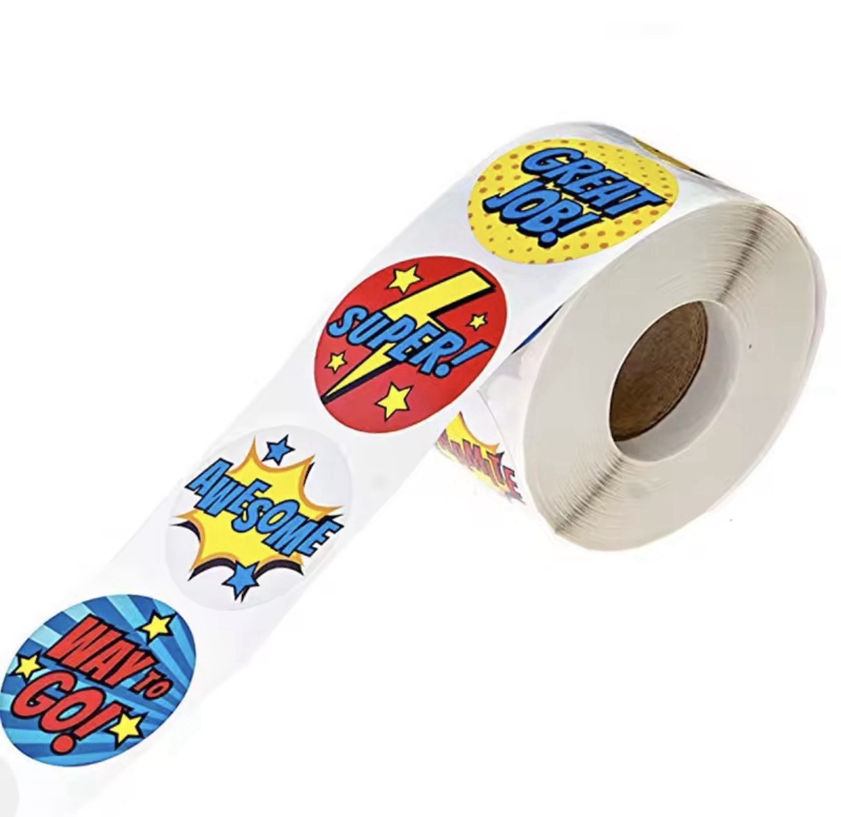 25 Assorted Superhero Envelope Seals Labels / Scrapbook Stickers – 1” Diameter