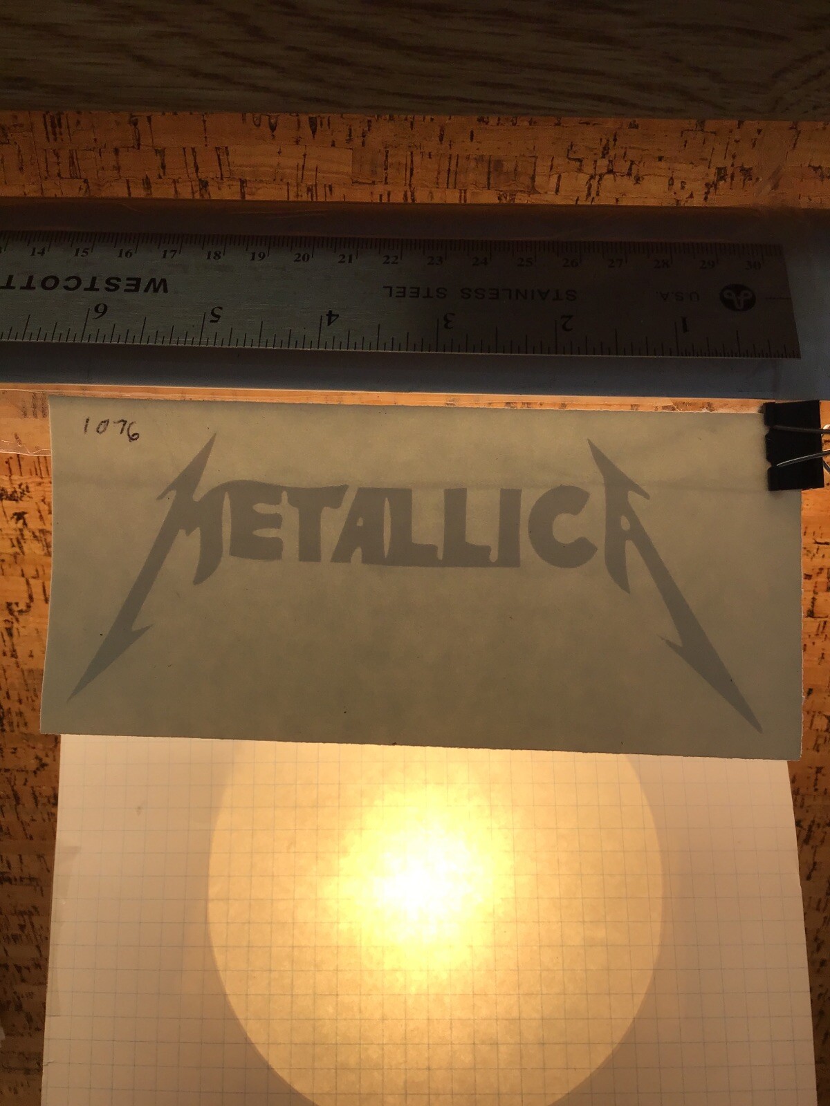 Metallica Heavy Metal – WHITE – Vinyl Sticker Decal – MM4.3.1074