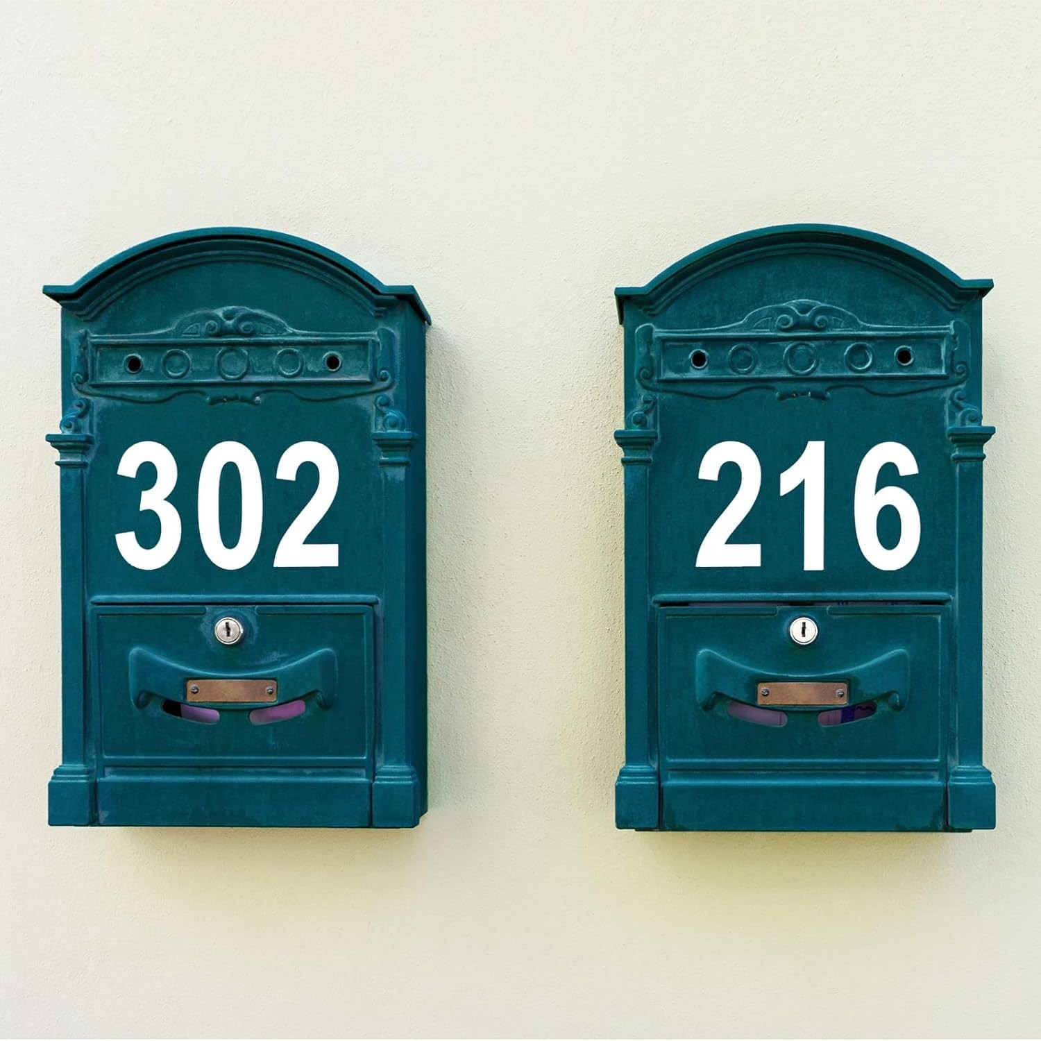 8 Sheets Self Adhesive Vinyl Letters Numbers Kit, Mailbox Numbers Sticker for…