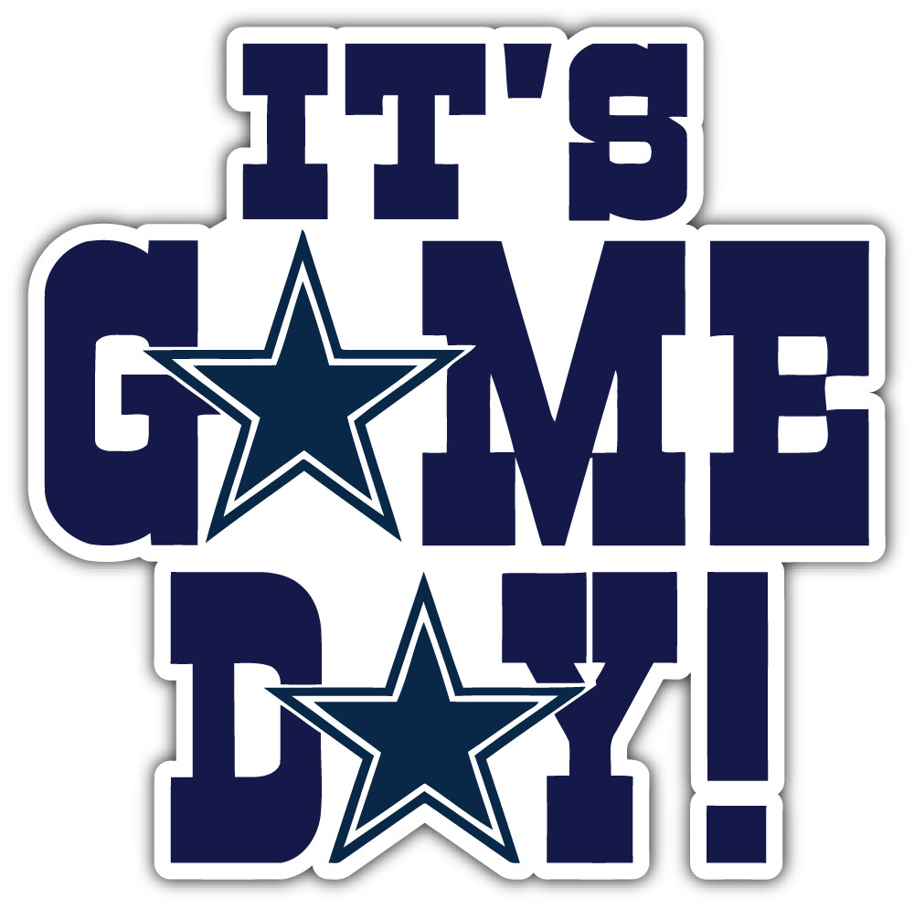Dallas Cowboys True Blue NFL Sport Car Bumper Sticker Decal "SIZES"