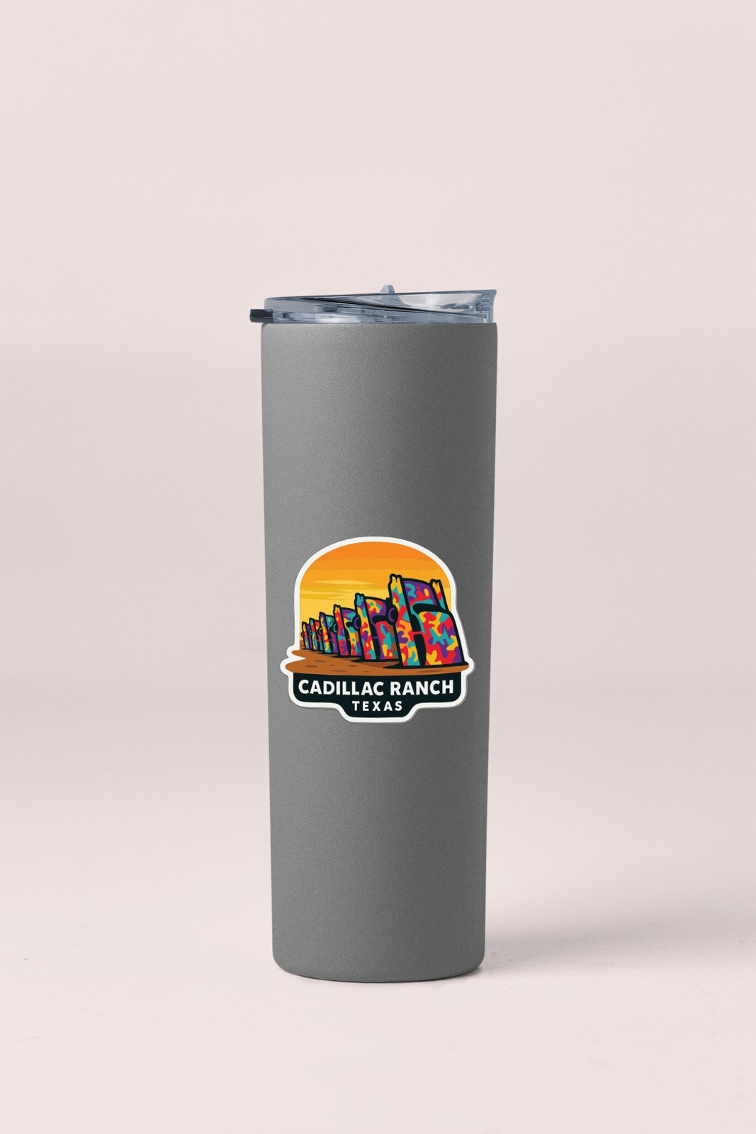 Cadillac Ranch Texas Sticker Decal Vinyl Die-Cut Symbolic Landmark Design