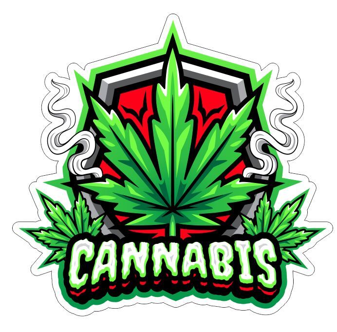 Weed Cannabis Marijuana Joint Stoner Sticker A32
