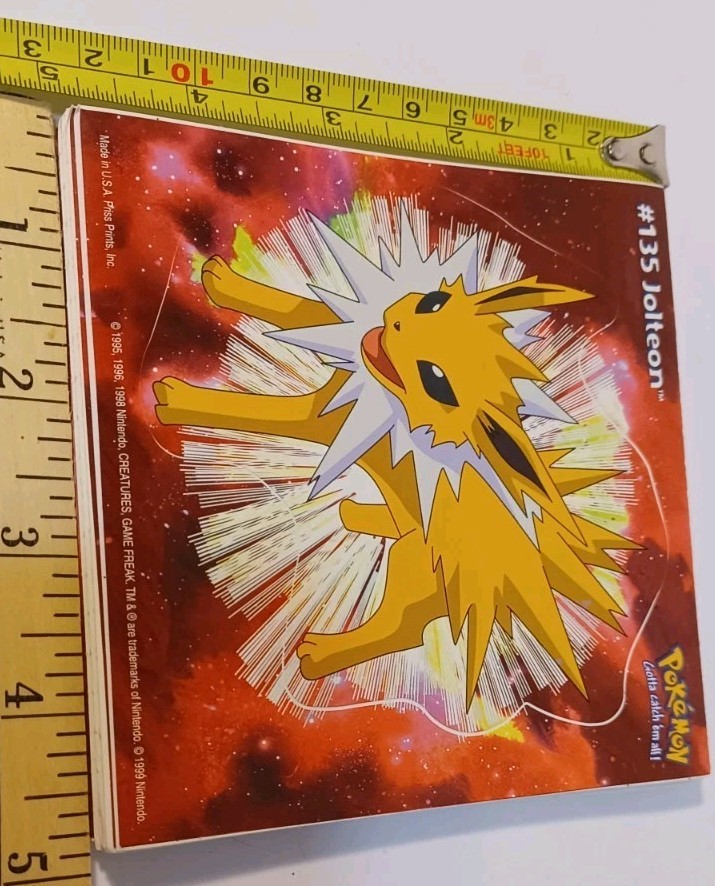 1999 Pokemon Stick Ups Wall Decals Series C in Original Package