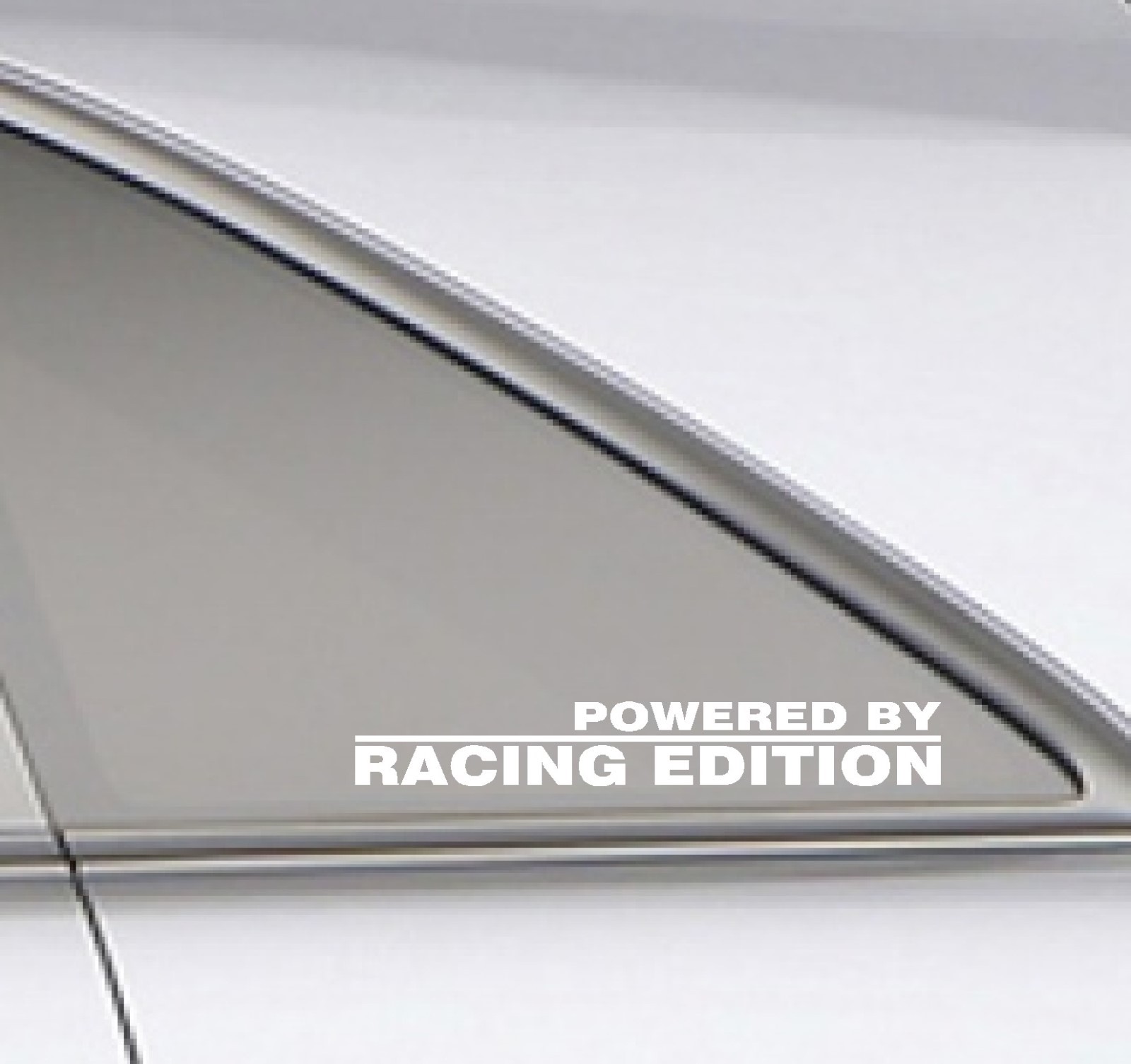 1 SET OF 2, POWERED BY RACING EDITION DECAL STICKER SPORT WINDOW JDM