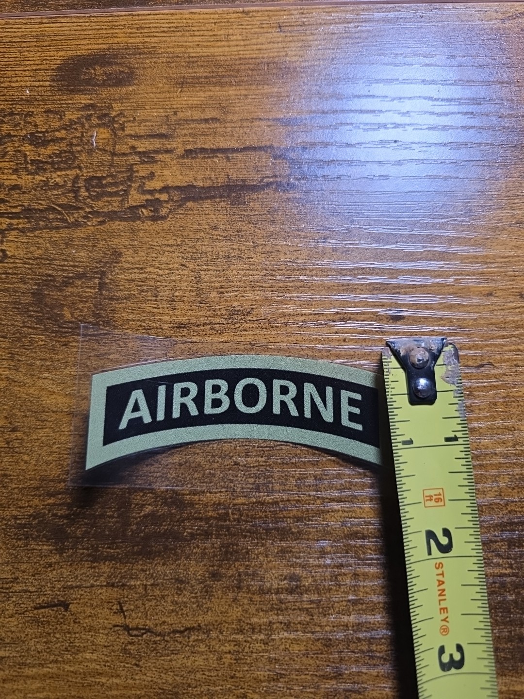 Airborne Tab Subdued 3in UV DTF Decal Waterproof Made In USA