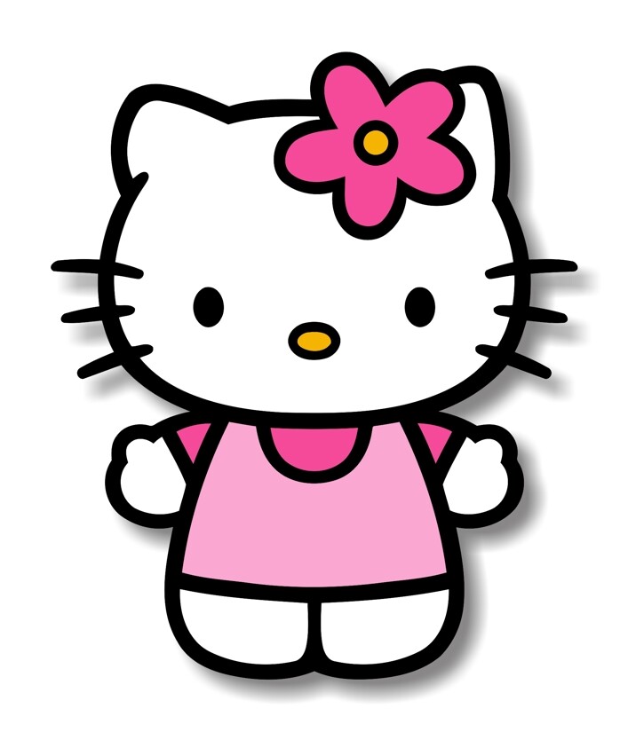 Hello Kitty in Pink Precision Cut Decal