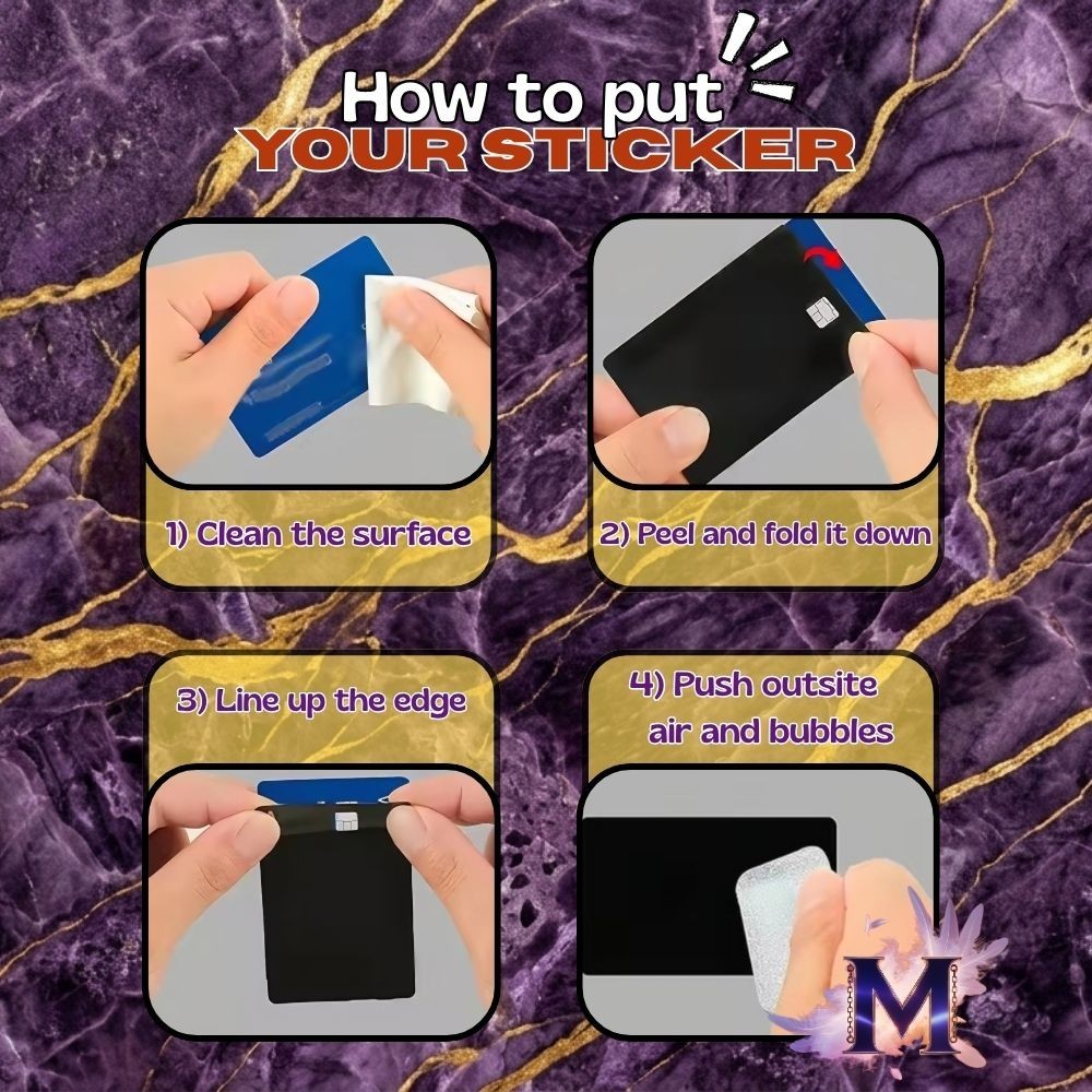 Funny Credit card Sticker PACK X4 | Custom COLLECTION Meme Debit card skins