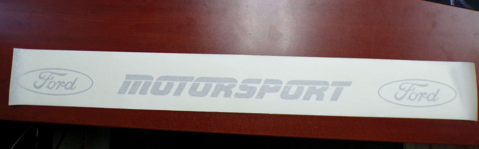 FORD MOTORSPORT TRUCK VINYL DECAL OFFROAD CAR STICKER SILVER GREY MADE IN USA