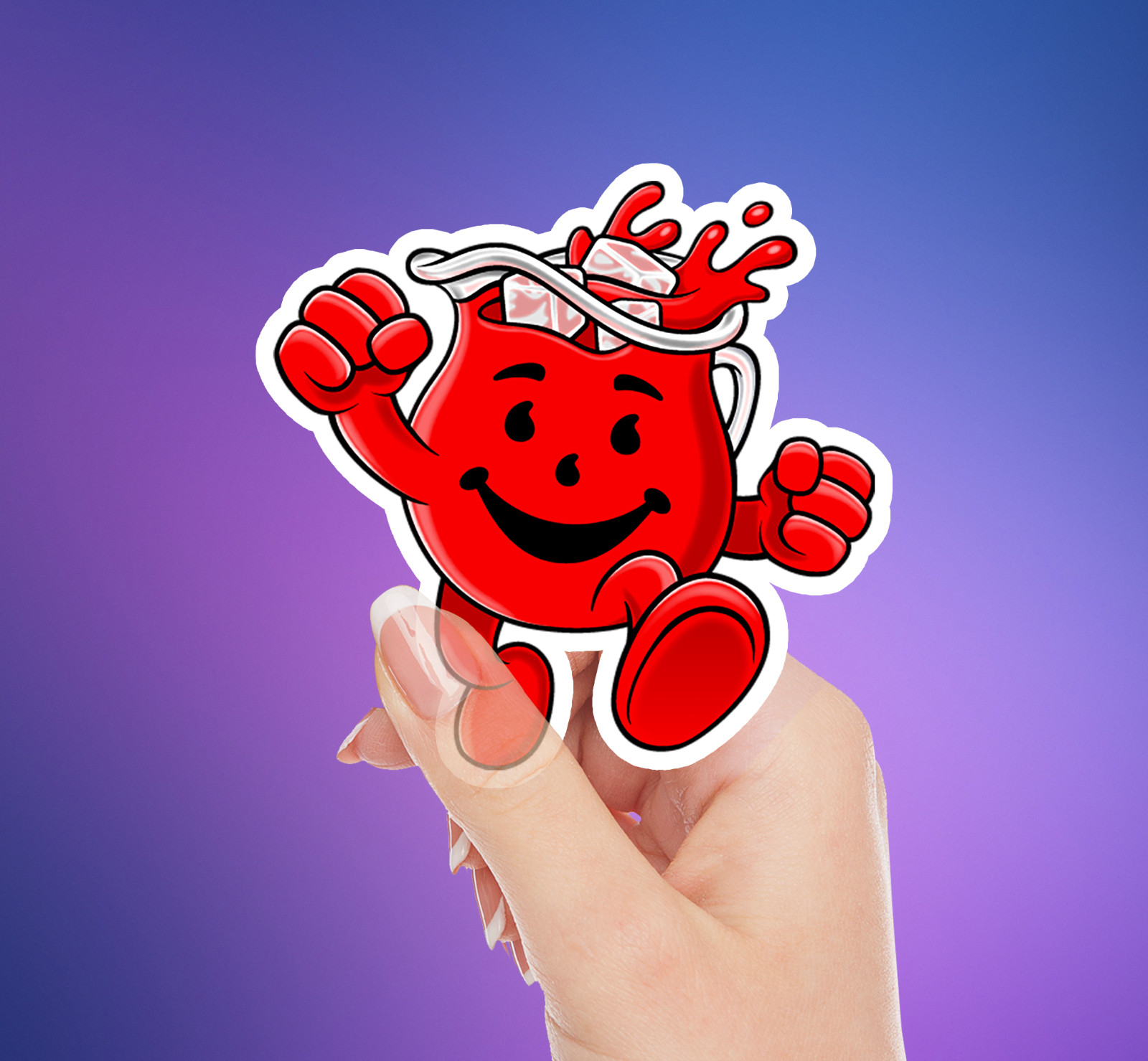 NEW- For Kool Aid Man Vinyl Sticker Laptop Kool Aid Man Decal | 3 x 3 INCHES