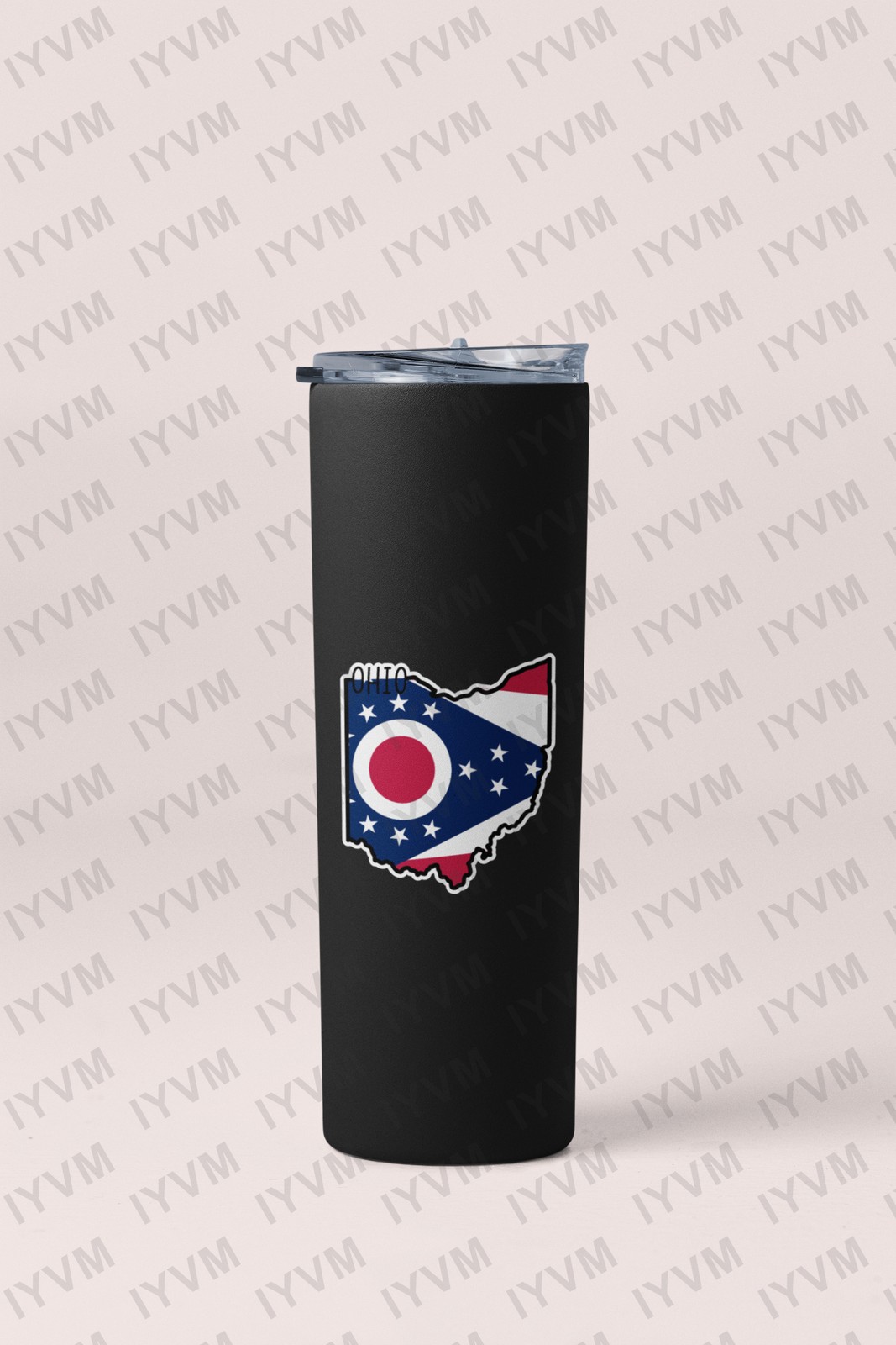 State of Ohio Flag Map Sticker Decal USA Ohio State
