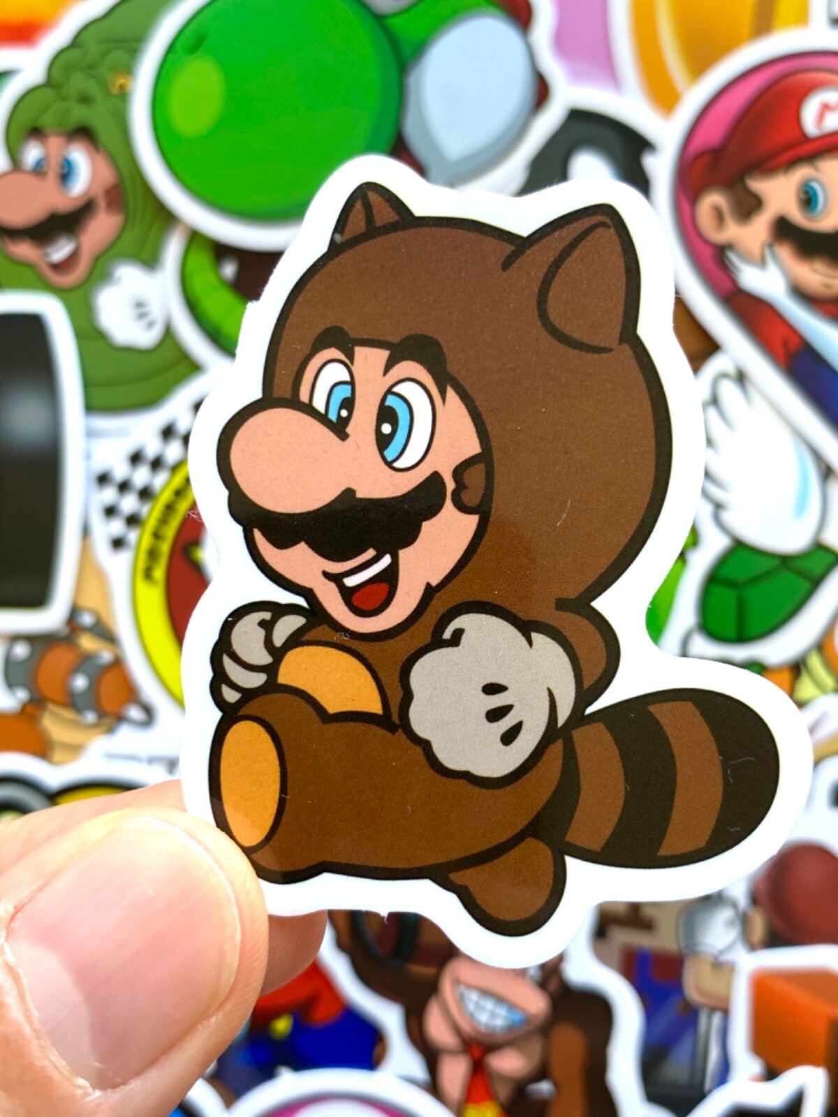 5-50 pcs Super Mario Stickers, Yoshi Luigi Mario Bros Gamer Phone Laptop Decals