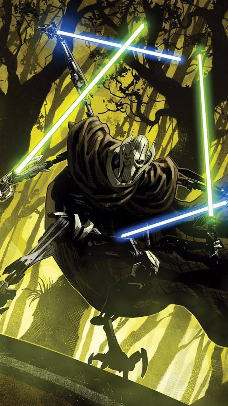 STARWARS X GENERAL GRIEVOUS X VYNIL STICKER 3X2