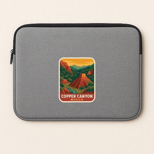 Copper Canyon Mexico Iron On Heat Transfer Vinyl HTV Die-Cut Symbolic Landmark