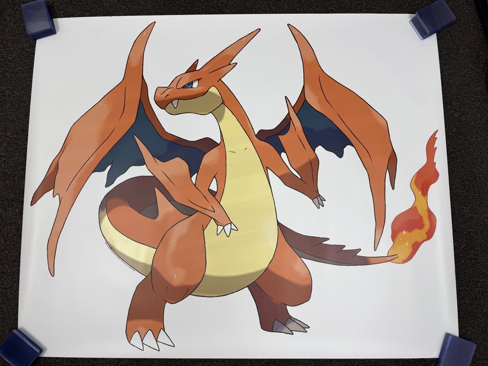 Pokemon Mega Charizard Y Wall Vinyl Decal 50"X41" Mega Evolution Marketing Kit