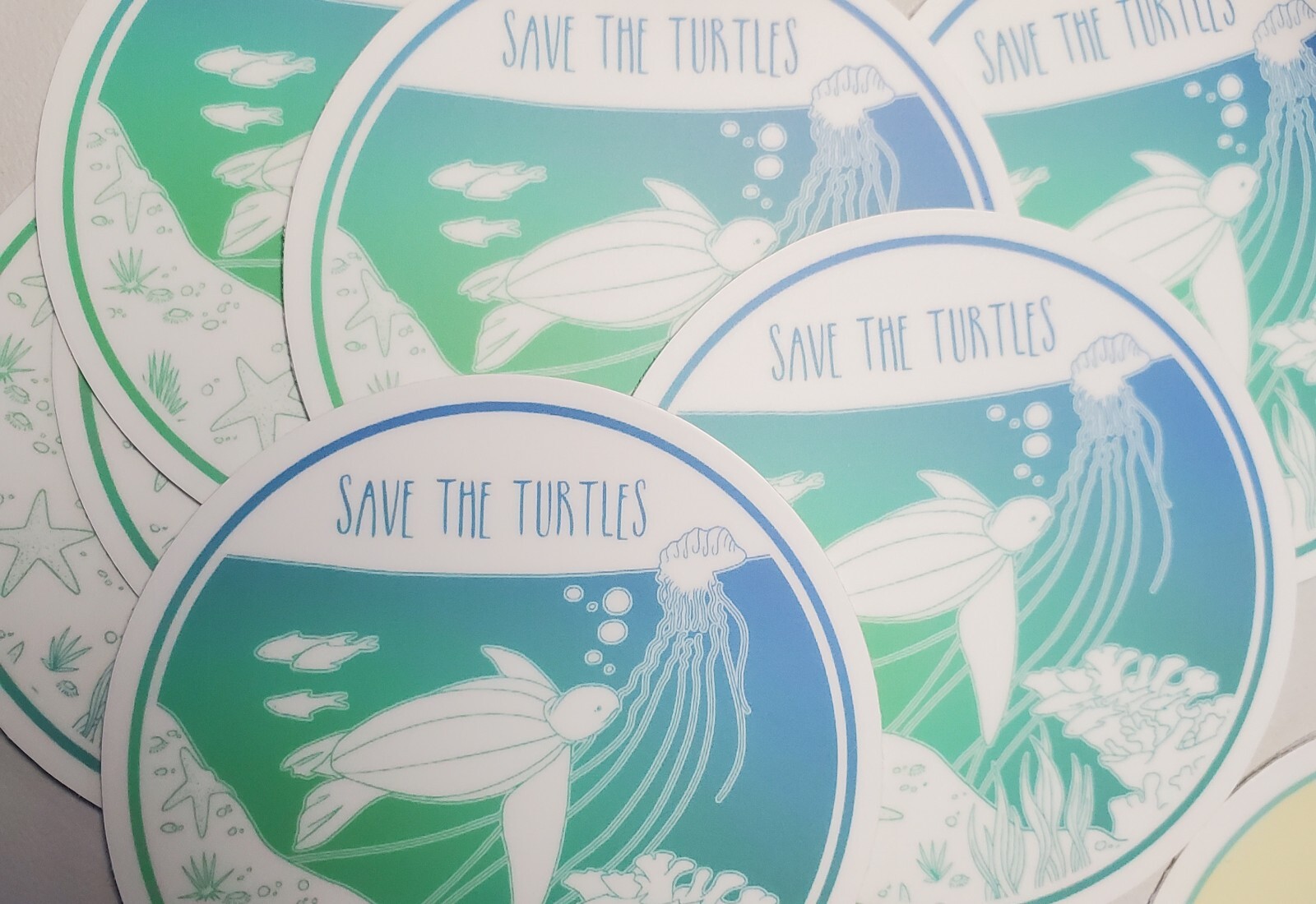 SAVE THE TURTLES 🐢 STICKERS 3 PACK LOT *WORLDWIDE 🌐 SHIPPING*