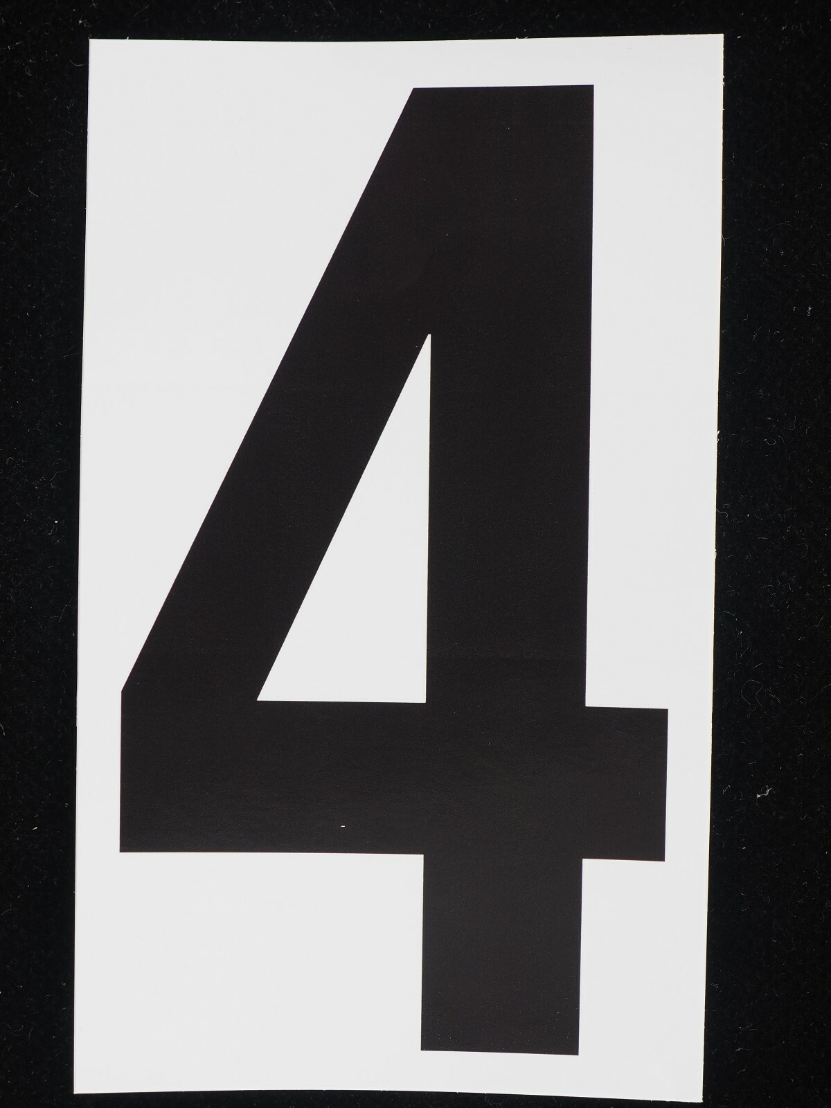 100 – 5" Vinyl Adhesive Numbers Black & White Indoor Outdoor Commercial MADE USA