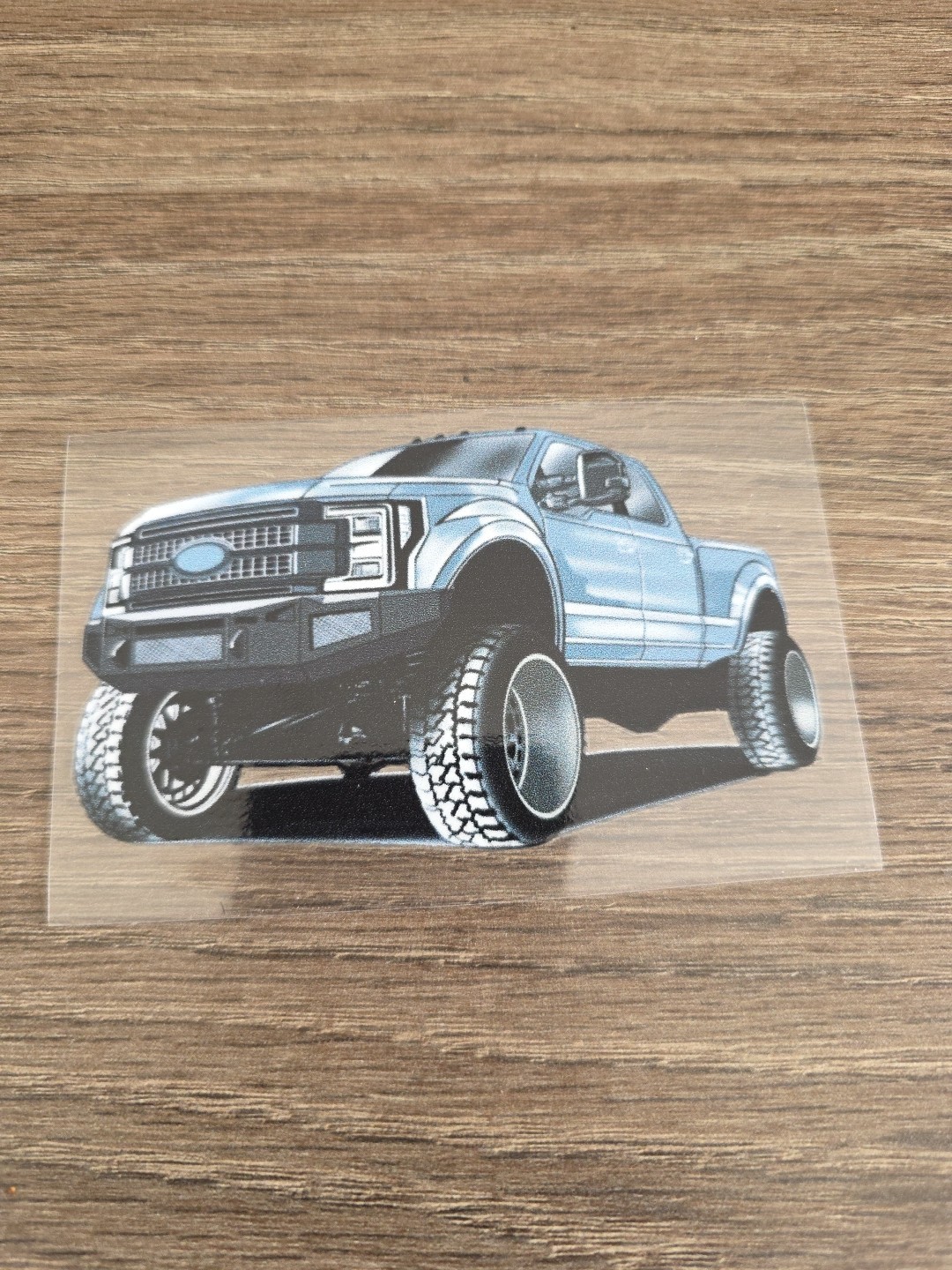 Heavy Duty Truck UVDTF Decal Sticker Waterproof Raised In Full Color 4in