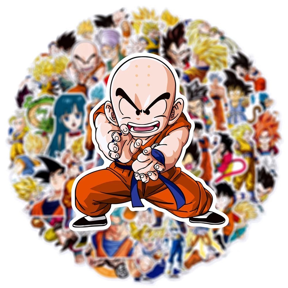 50PCS Anime Cartoon Stickers for Kids Laptop Skateboard Water Bottle Decals
