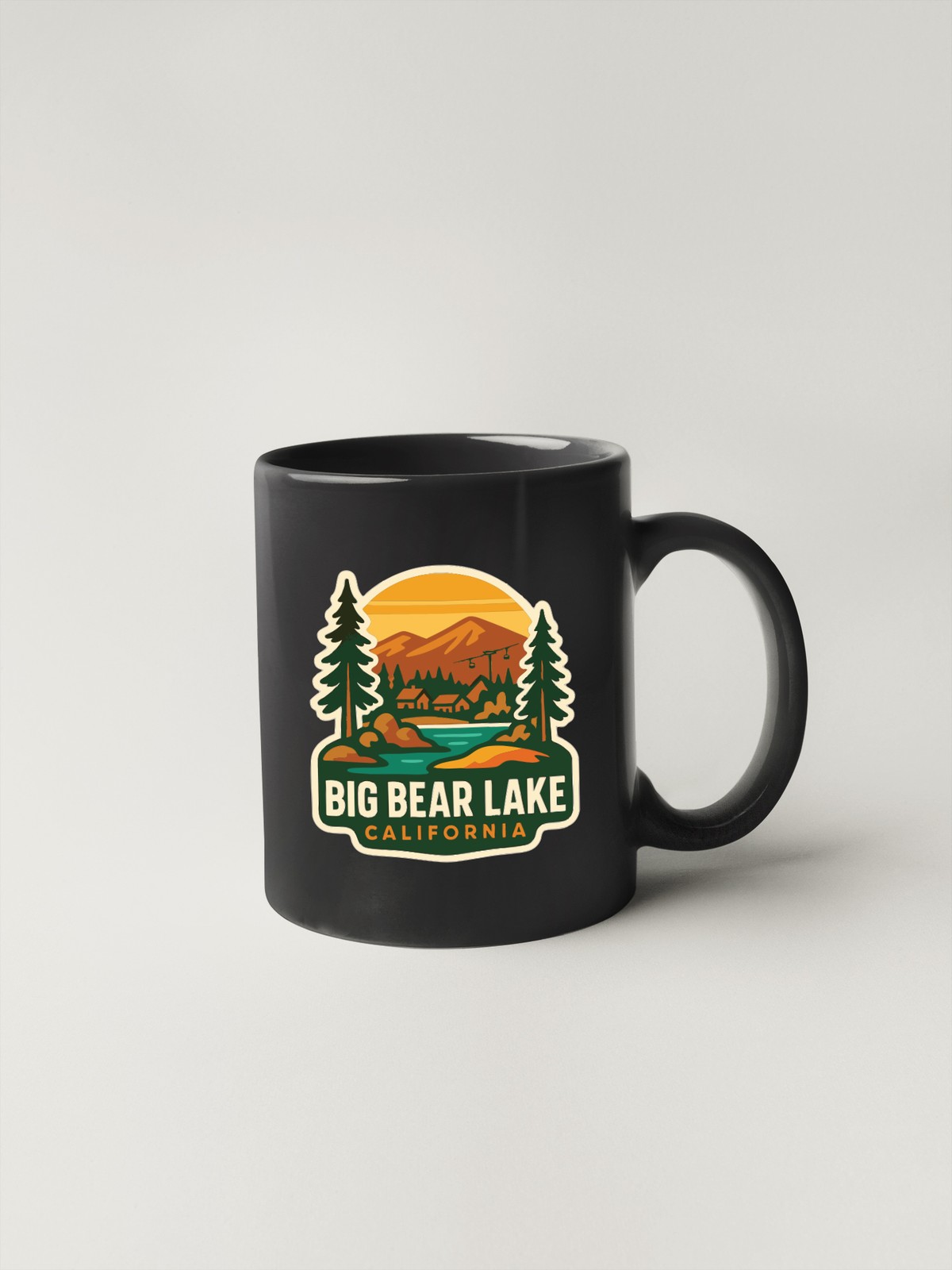 Big Bear Lake Sticker Decal Vinyl Die-Cut City Skyline Landmark Design