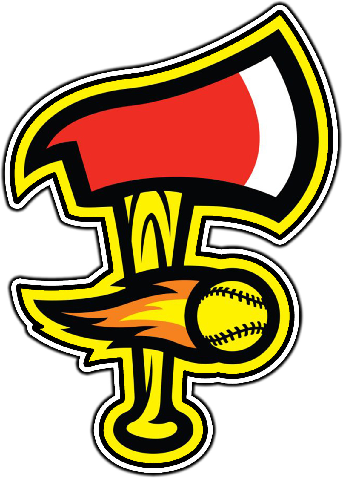 #2969 FireFighters Banana Ball Logo #2 Sticker Brand Waterproof Vinyl Decal Car