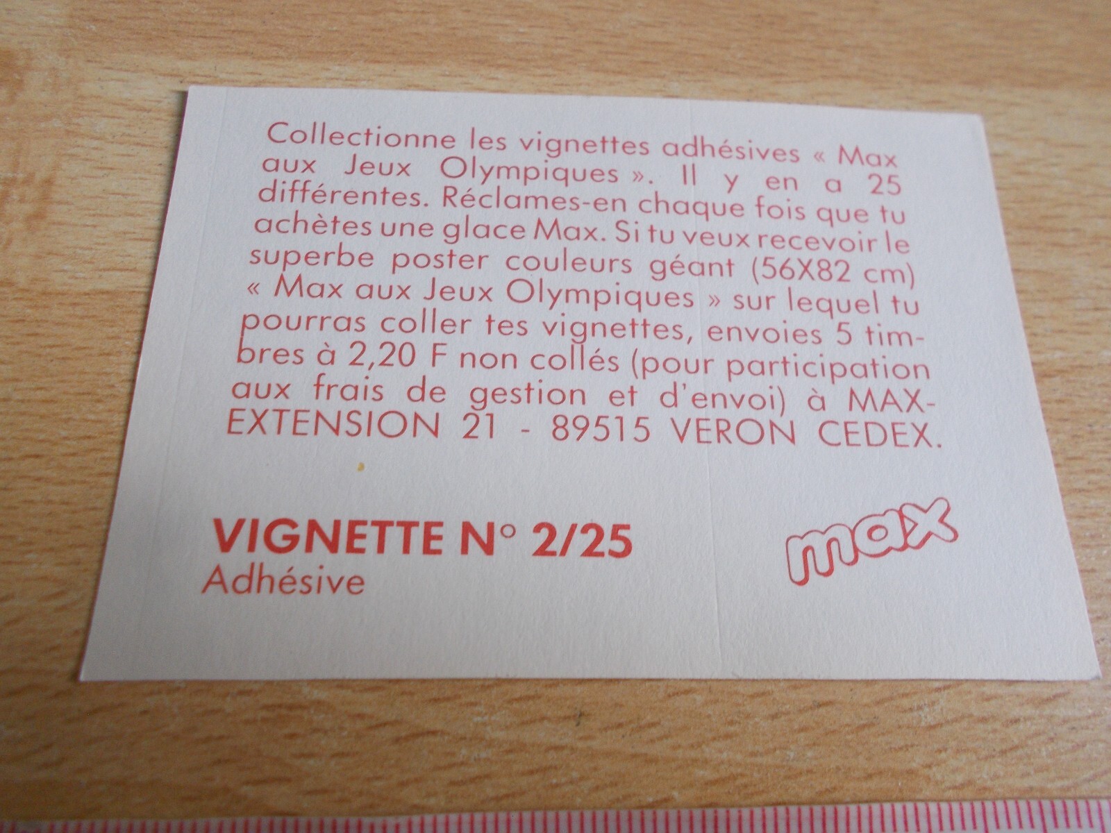 Sticker Glaces Motta – Max Aux Games Olympics – Perch