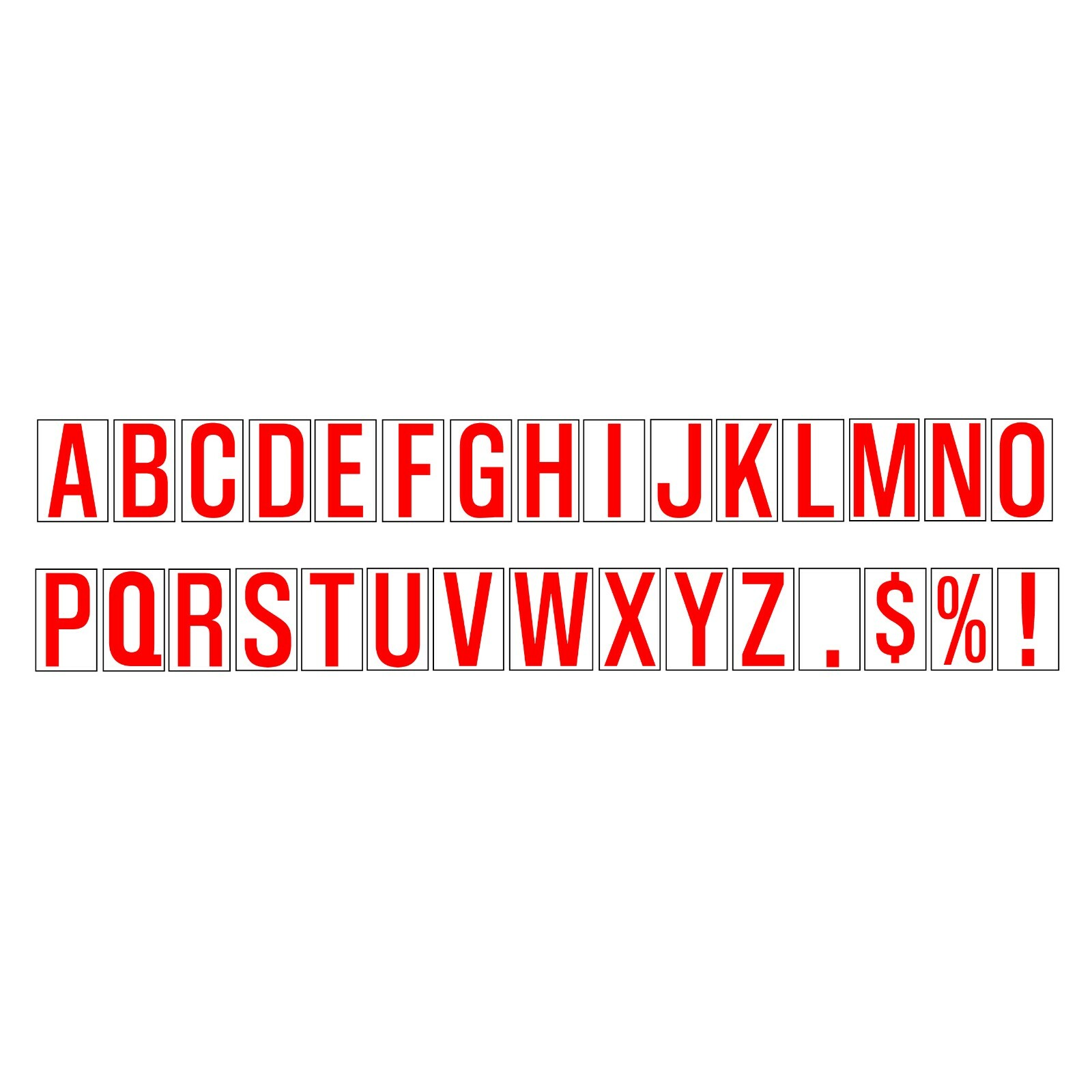 Adhesive Alphabet Letter Starter Kit, Vinyl Decal Set Includes 30 Dozen 5.5"