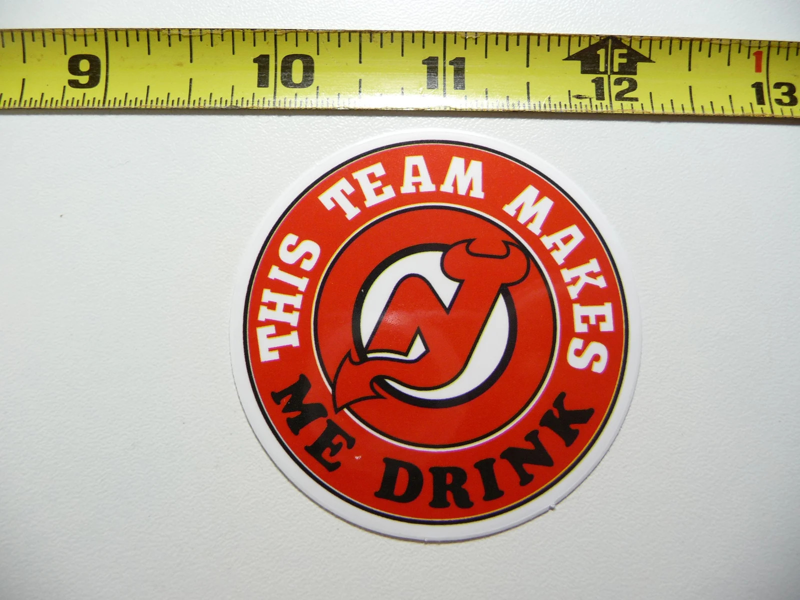 NEW JERSEY DEVILS HOCKEY SMALL STICKER DECAL TEAM SPORTS GAME FUNNY