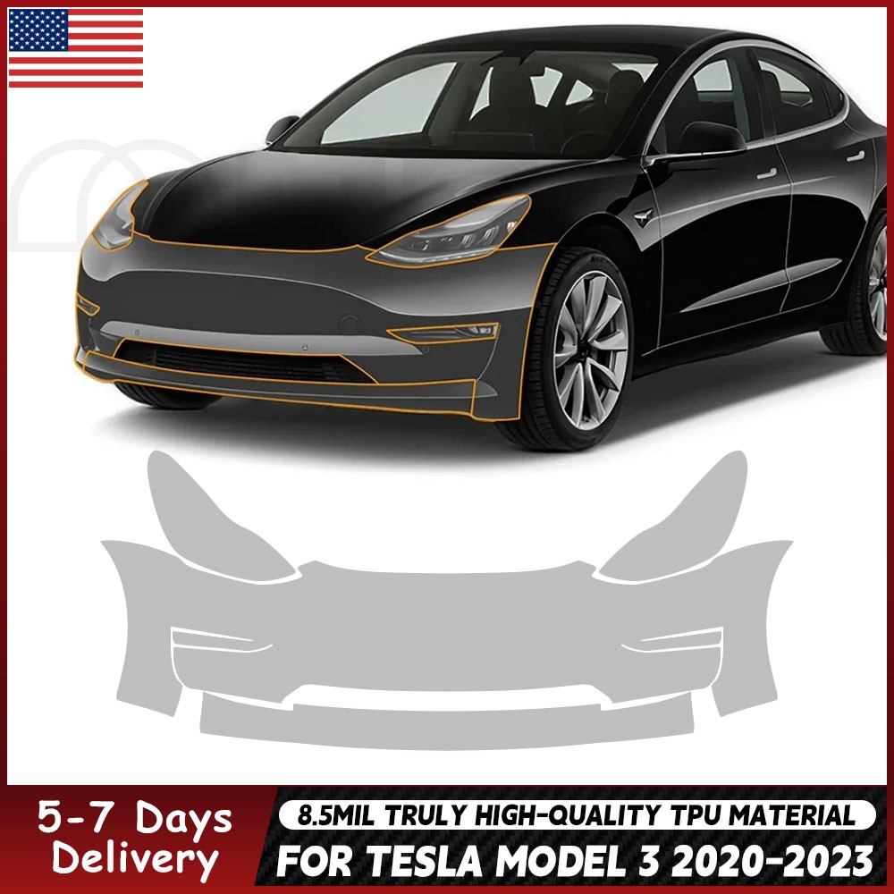 For Tesla Model 3 2017-2023 Paint Protection Film TPU PPF Pre-Cut Kit