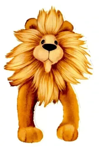 jungle lion wall sticker peel & stick 8 inch