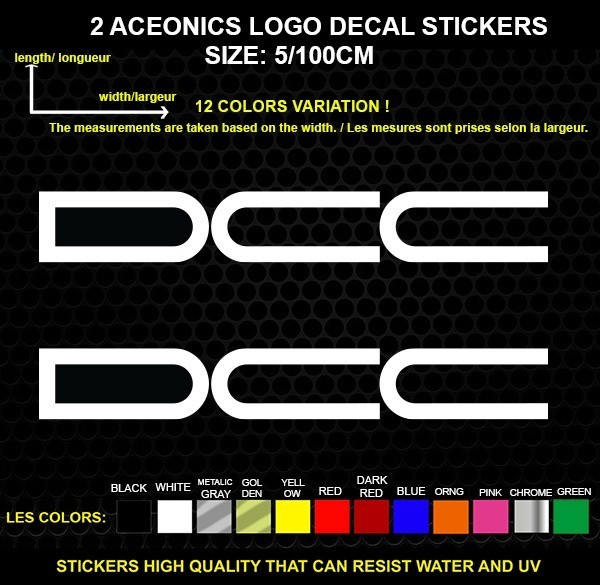 2 DCC Decorative Stickers – Vehicles & Accessories, 2 Piece Set