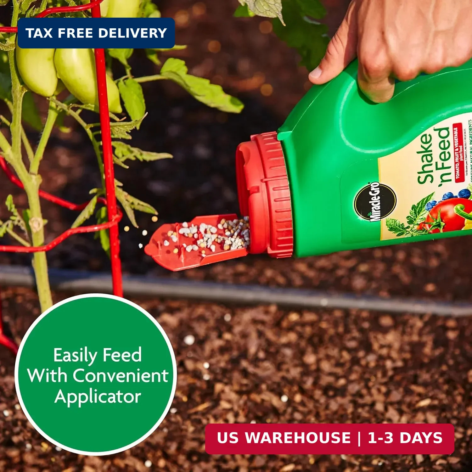 Miracle-Gro Shake 'N Feed Tomato, Fruit & Vegetable Plant Food, 4.5 lb. | For Ou