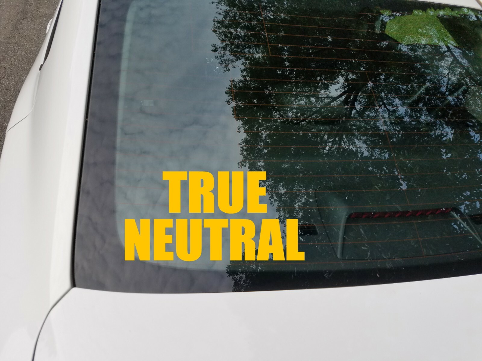 True Neutral Vinyl Sticker – RPG Role Playing Character Alignment V2 – Decal