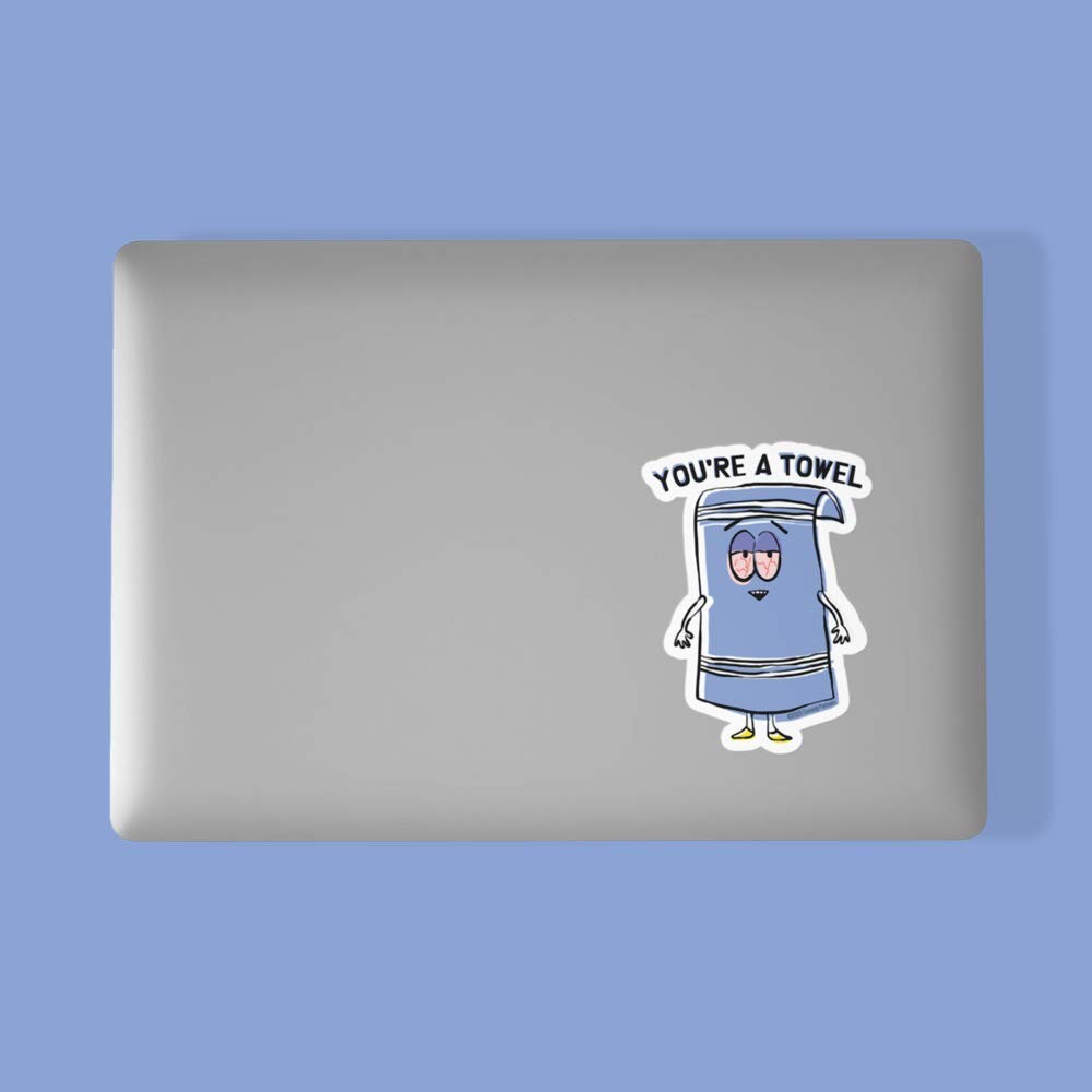 South Park Towelie Die Cut Sticker – Officially Licensed 5.5" x 5.5", White