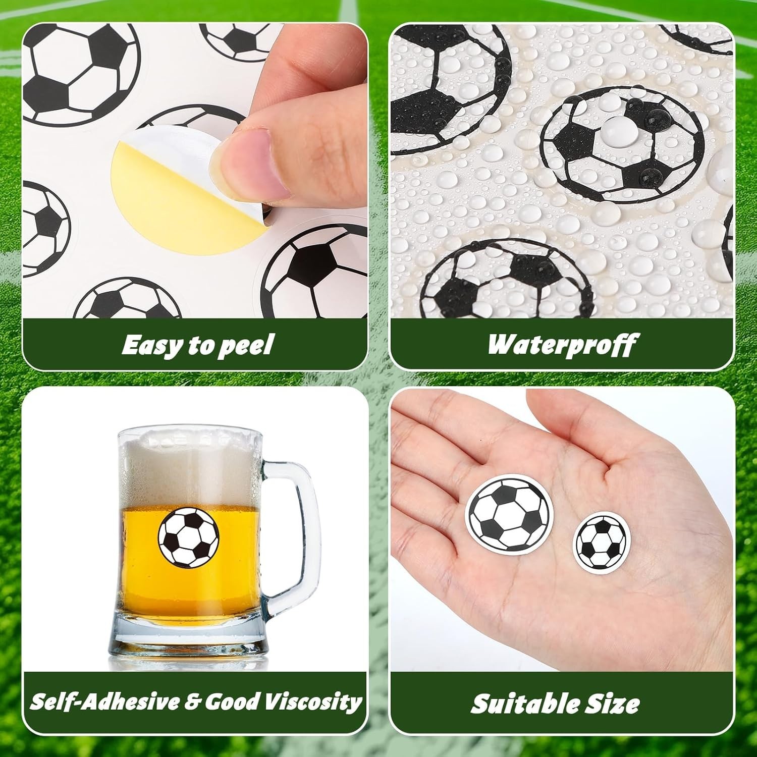 Water-Repellent 512 Pcs Soccer Stickers – Perfect for Scrapbooks and Gifts