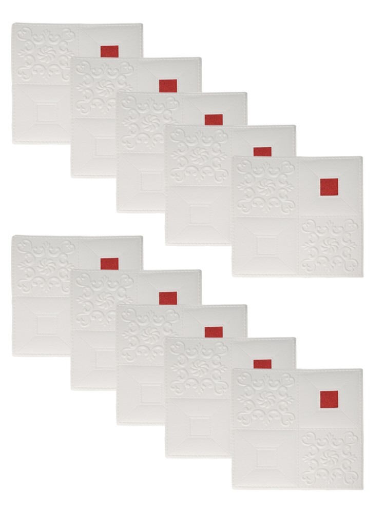 10pcs Waterproof and Removable Foam Wall Stickers Realistic Brick Look