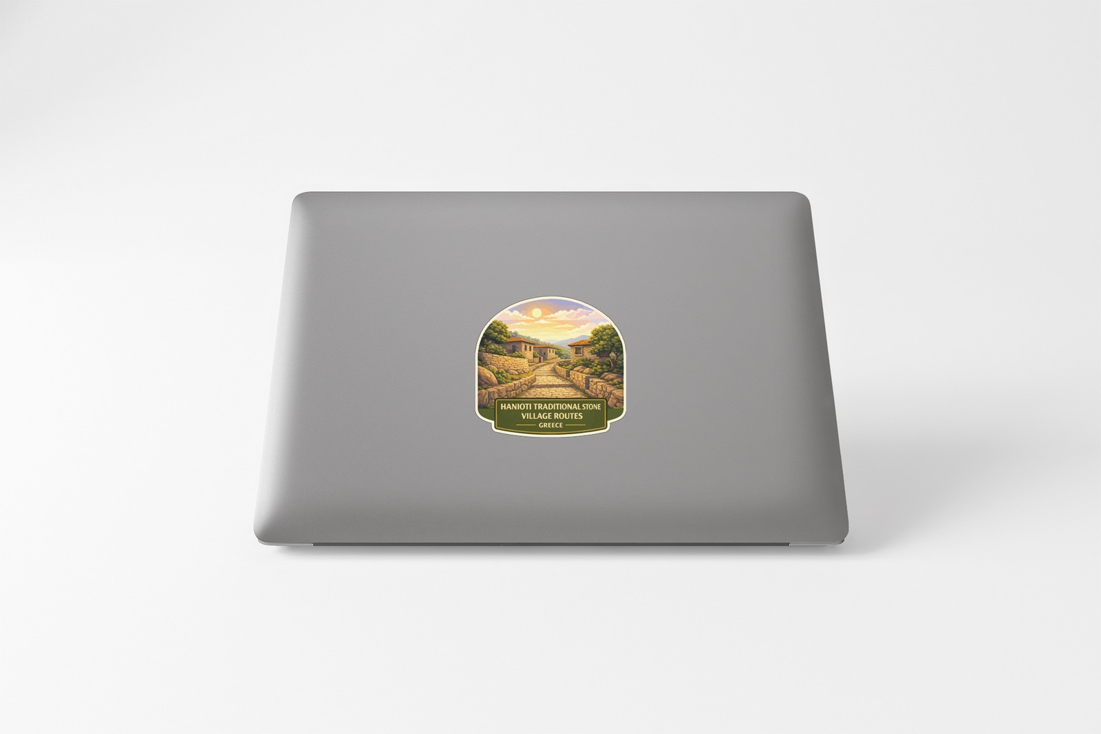 Hanioti Traditional Stone Greece Sticker Decal Vinyl Die-Cut Heritage