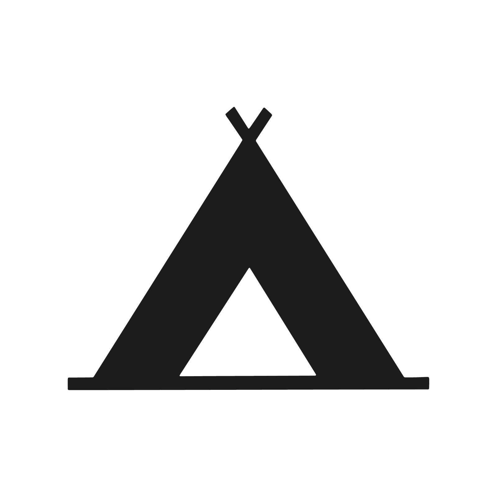 Camping Tent symbol Vinyl Decal Window Camp Hike Woods Laptop Sticker