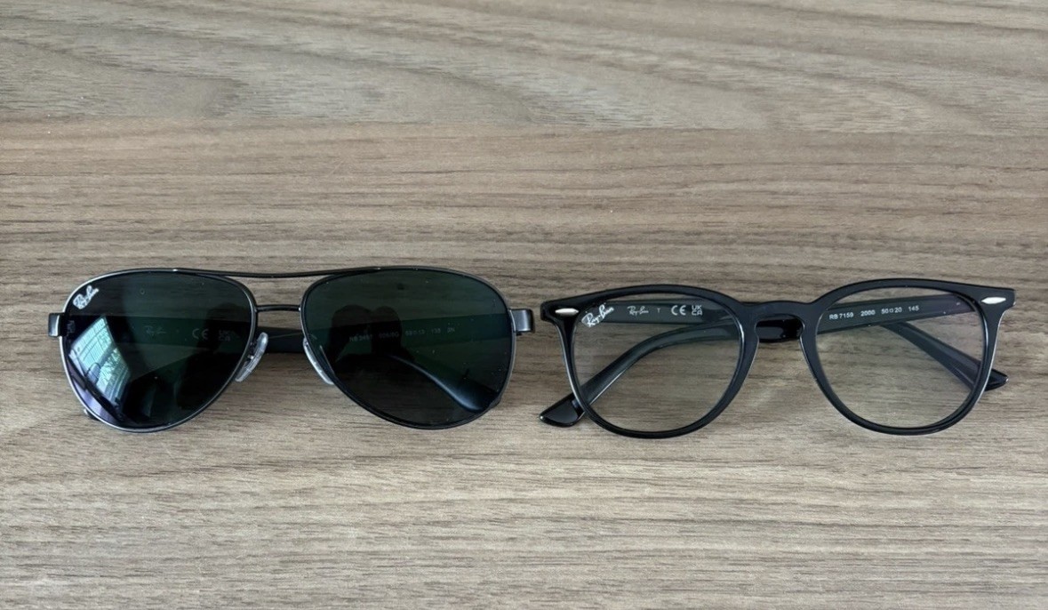 Ray Ban SMALL TRANSPARENT Sticker – Qty1 – (Tracked delivery – UK Only)