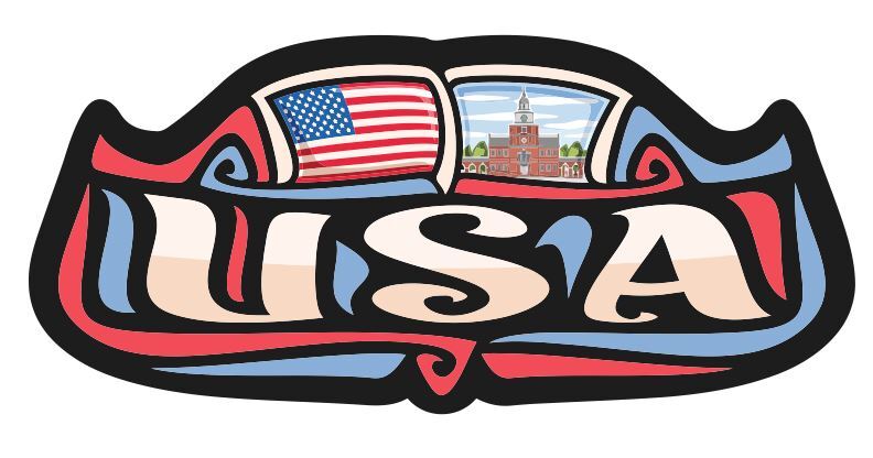 USA United States Sticker Decal A388